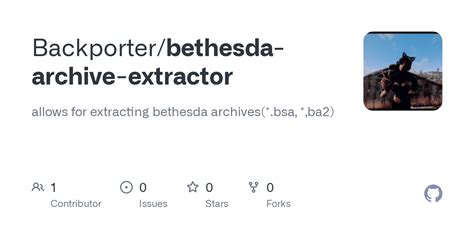 bethesda archive extractor github